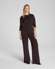 SPANX AirEssentials® Relaxed Long Sleeve Top | Truffle Brown