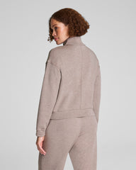 SPANX AirEssentials® Brushed Full Zip Jacket Birch Heather