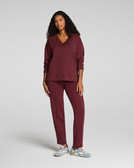 SPANX AirEssentials® Brushed V-Neck Tunic Cassis Heather