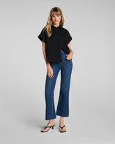 SPANXshape™ Authentic 360 Raw Hem Kick Flare Jeans | Adriatic Blue