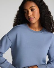SPANX AirEssentials® Luxe Crewneck Long Sleeve Top Rain
