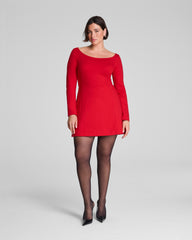 SPANX® Ponte Long Sleeve Mini Dress SPANX® Red