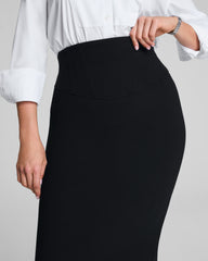 SPANXsupersmooth™ PerfectFit Ponte Ultra High-Rise Midi Skirt Classic Black