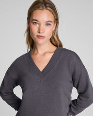 SPANX AirEssentials® Brushed V-Neck Tunic Heather Storm