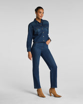 SPANXshape™ Authentic 360 Mid-Rise 90s Straight Leg Jeans | Adriatic Blue