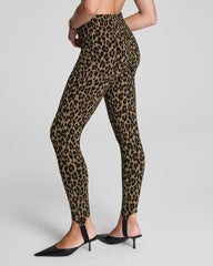 SPANXsupersmooth™ PerfectFit Ponte Stirrup Legging Light Leopard Print