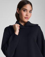 SPANX AirEssentials® Brushed Collared Long Sleeve Top Very Black