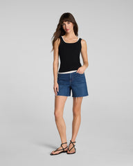 SPANXshape™ Authentic 360 Raw Hem Jean Short, 5" | Adriatic Blue