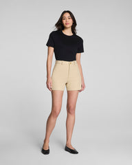 SPANX® Lightweight Cotton Crewneck Tee | Classic Black