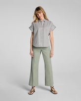 SPANXsupersmooth™ Stretch Twill Cropped Easy Flare Pant