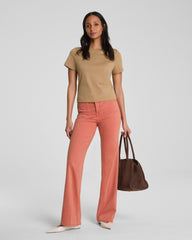 SPANXshape™ Authentic 360 Easy Flare Jeans with Patch Pockets | Clay