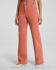 SPANXshape™ Authentic 360 Easy Flare Jeans with Patch Pockets | Clay