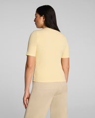 SPANX® Ribbed Knit Crewneck Tee | Sunbeam