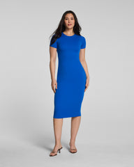 SPANXsmooth™ Jersey Crewneck Short Sleeve Midi Dress