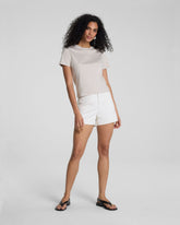 SPANXsupersmooth™ Stretch Twill Short with Patch Pockets, 5" | Ivory