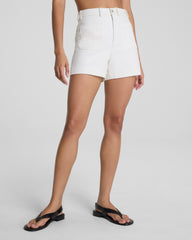 SPANXsupersmooth™ Stretch Twill Short with Patch Pockets, 5" | Ivory