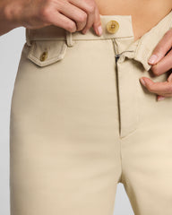 SPANXsupersmooth™ Stretch Twill Cropped Easy Flare Pant | Sandbar