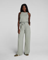 SPANX AirEssentials® French Rib Sleeveless Jumpsuit | Sage Brush