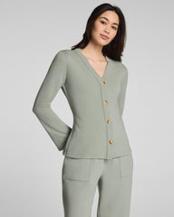 SPANX AirEssentials® French Rib Cardigan | Sage Brush