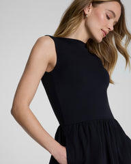 SPANXsmooth™ Jersey High Neck Midi Dress | Classic Black