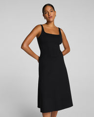 SPANXshape™ Ponte Fit and Flare Midi Dress | Classic Black
