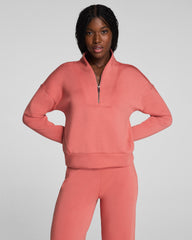 SPANX AirEssentials® Shawl Collar Half Zip | Clay