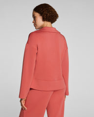 SPANX AirEssentials® Long Sleeve Polo Top | Clay