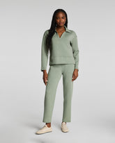 SPANX AirEssentials® Slim Straight Pant | Sage Brush Heather