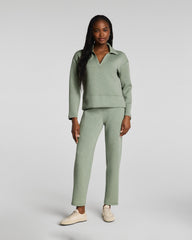 SPANX AirEssentials® Slim Straight Pant | Sage Brush Heather