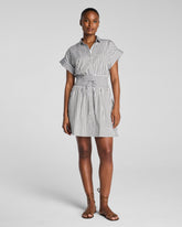 SPANX® Poplin Smocked Mini Shirt Dress