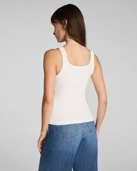 SPANX® Ribbed Knit Scoop Neck Tank | Ivory