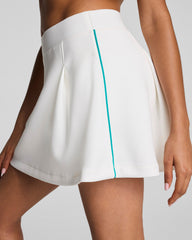 SPANX AirEssentials® Contrast Piping Skort, 15" | Powder