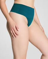 SPANXsupersmooth™ Undie-tectable® Supima® Cotton Thong Emerald Bay
