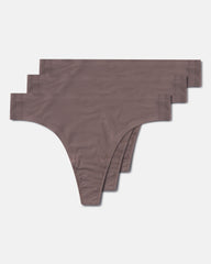 SPANXsmooth™ Fit-To-You Modal Thong 3-Pack Box Smoke