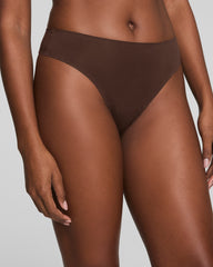 SPANXsmooth™ Fit-To-You Supima® Cotton Thong 3-Pack Chestnut Brown