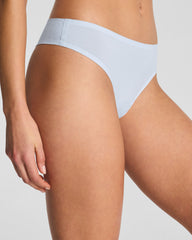 SPANXsmooth™ Fit-To-You Supima® Cotton Thong 3-Pack Box | Summit/Clay/Timeless Navy