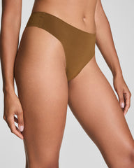 SPANXsmooth™ Fit-To-You Supima® Cotton Thong 3-Pack Box Olive Leaf/Walnut/Earth Stone