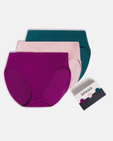 SPANXsmooth™ Fit-To-You Supima® Cotton Brief 3-Pack Snap Dragon/Fleur/Emerald Bay