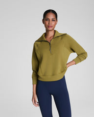 SPANX AirEssentials® Half Zip Olivine