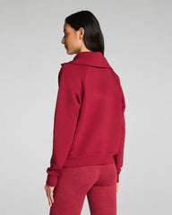 SPANX AirEssentials® Half Zip Red Merlot