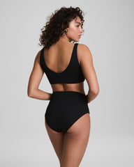 SPANXshape™ Swim Pique Plunge Bikini Top Very Black