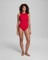 SPANXshape™ Swim Pique High Neck One-Piece Spanx Red