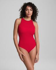 SPANXshape™ Swim Pique High Neck One-Piece Spanx Red