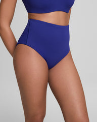 SPANXshape™ Swim Pique Ultra Hi-Rise Cheeky Bottom Deep Azure