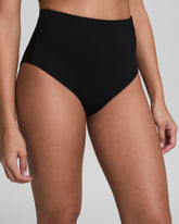 SPANXshape™ Swim Pique Ultra Hi-Rise Cheeky Bottom Very Black