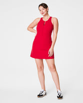 SPANXshape™ Get Moving Zip Front Dress Spanx Red