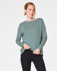 SPANX® Outpace Long Sleeve Top Fennel