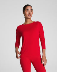 SPANX® Outpace Long Sleeve Top Spanx Red