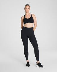 SPANXshape™ BodyLine Full-Length Leggings with Mid-Tummy Compression | Very Black