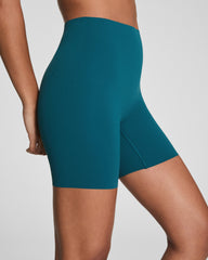 SPANXshape™ CoreLuxe Bike Short with Mid-Tummy Compression, 6" Emerald Bay